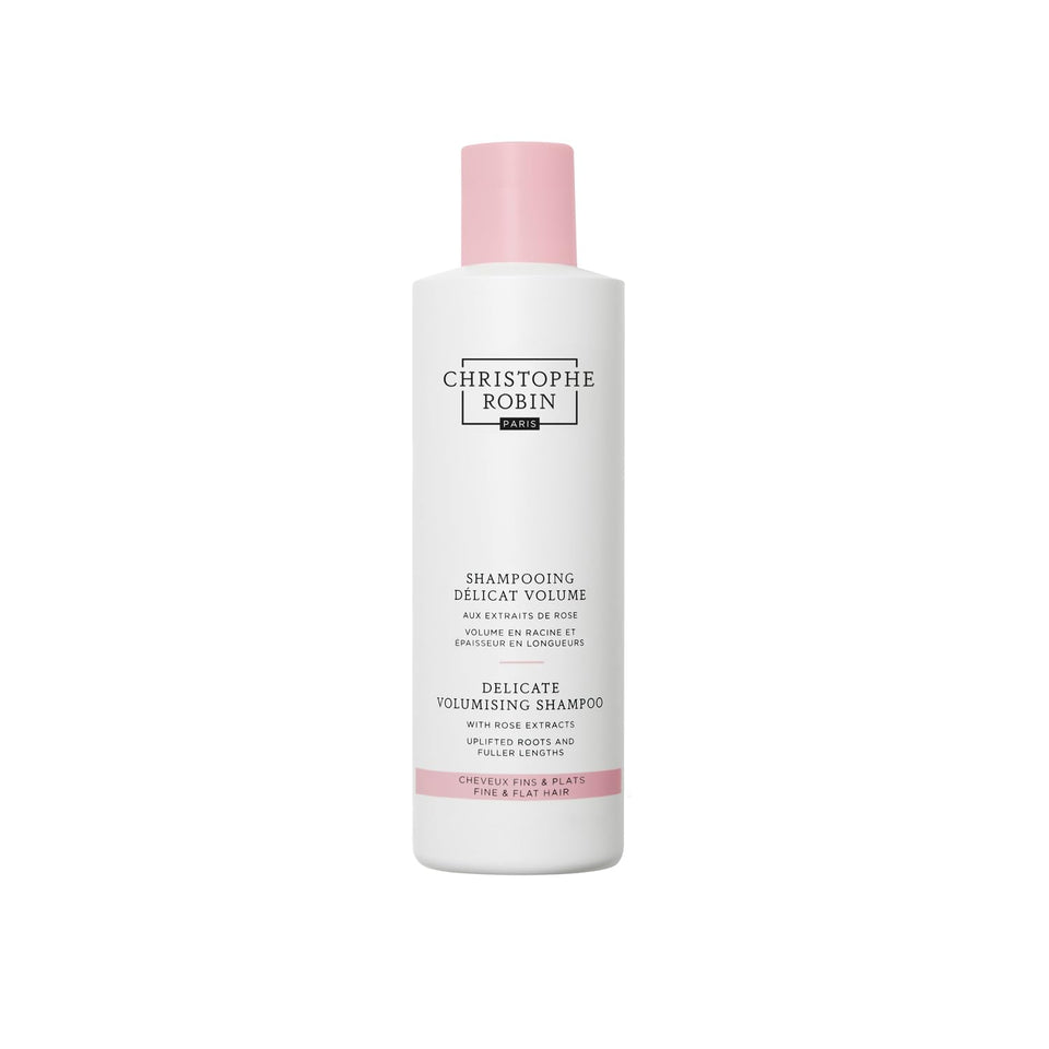 Christophe Robin front bottle showing brand and volumizing shampoo benefits
