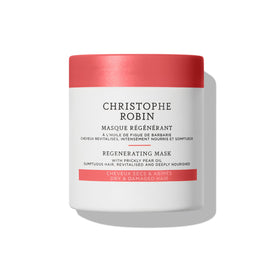 Christophe Robin jar front view showing product and quick benefits