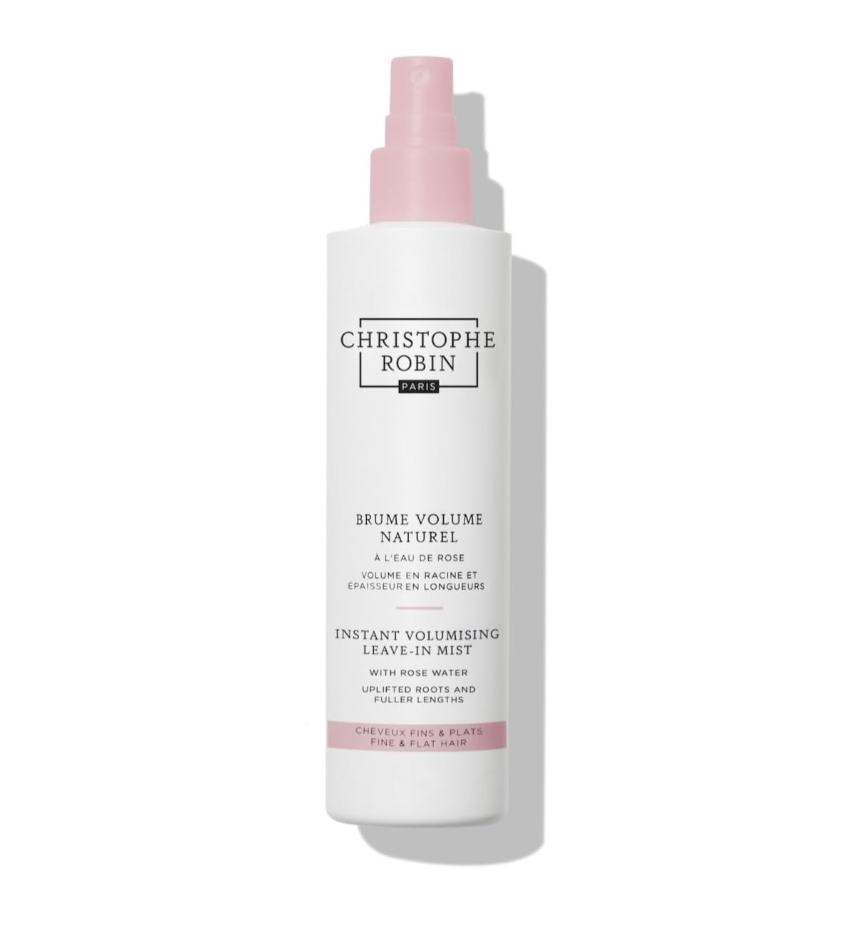 Christophe Robin front packaging showing rose mist and lightweight lift