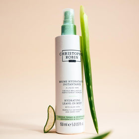 Christophe Robin mist applied to damp hair to detangle and smooth strands
