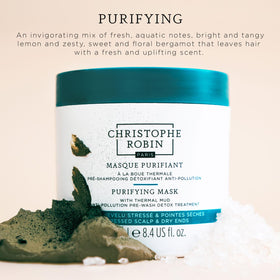 Close-up of Christophe Robin scrub texture with visible sea salt grains for exfoliation