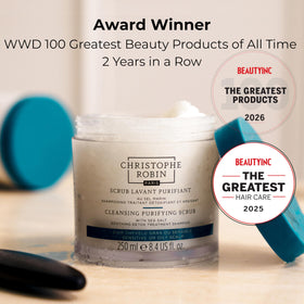 Christophe Robin close-up of sea salt texture revealing exfoliant purity and gentle polish