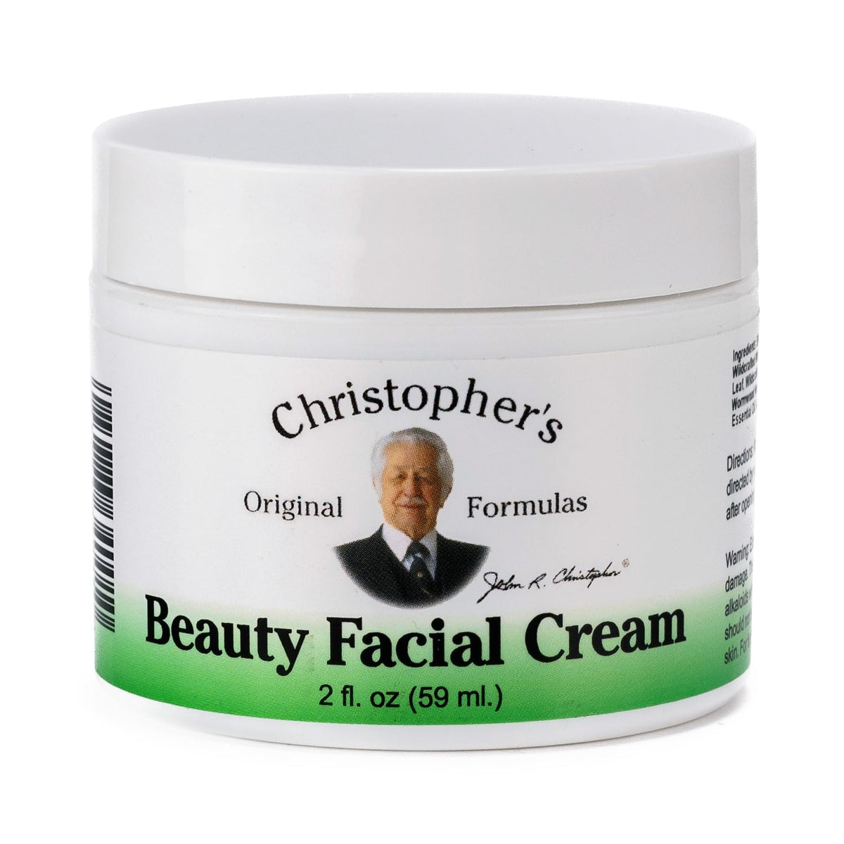 Christopher's Original Formulas jar front view showing label and compact size