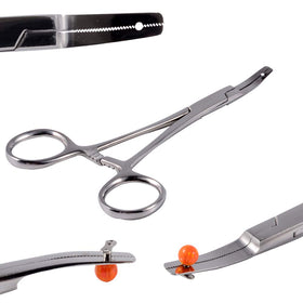 CHUANCI front view of dermal anchor plier showing ergonomic shape and control