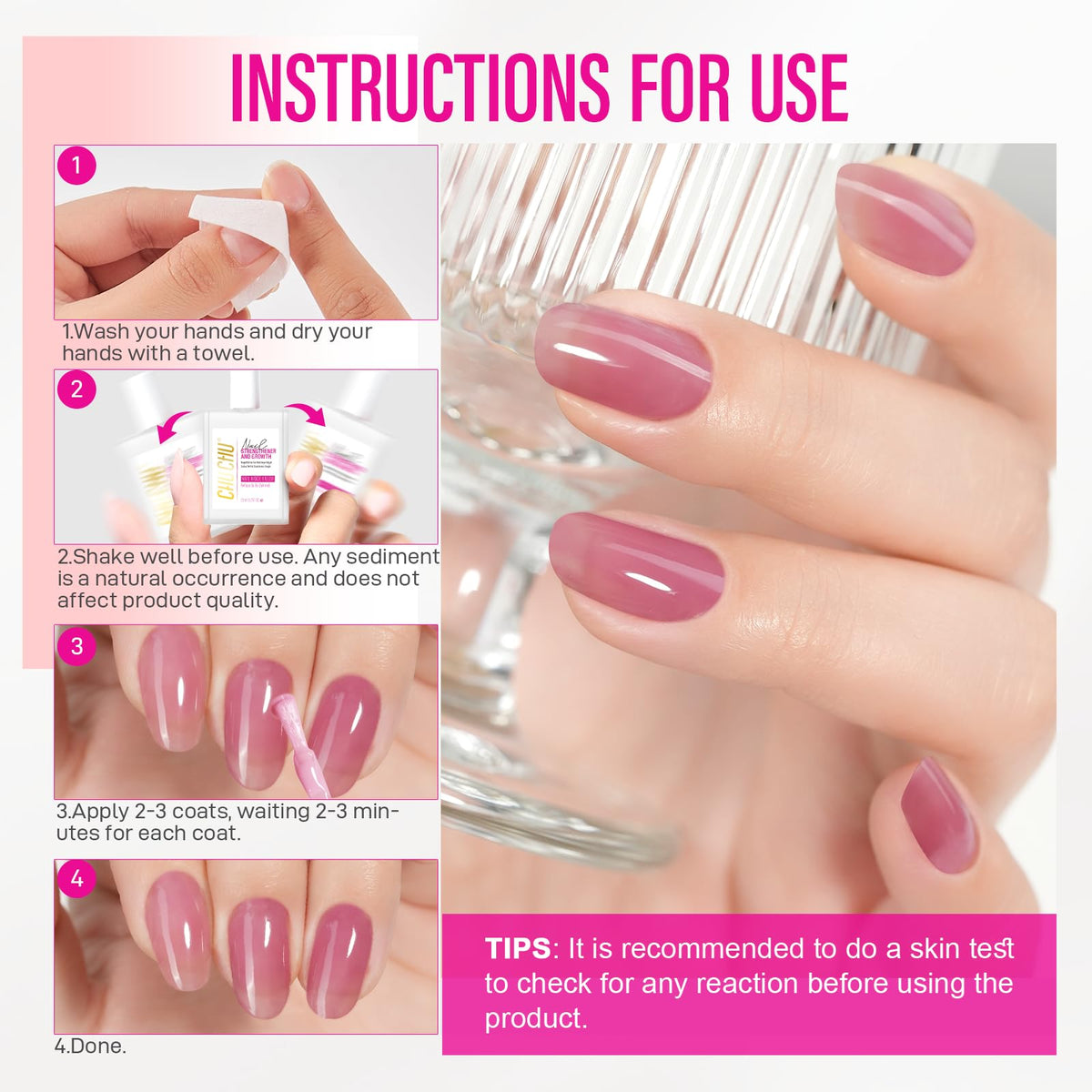 CHUCHU bottle label ingredients view highlighting gentle, free-from formulation benefit