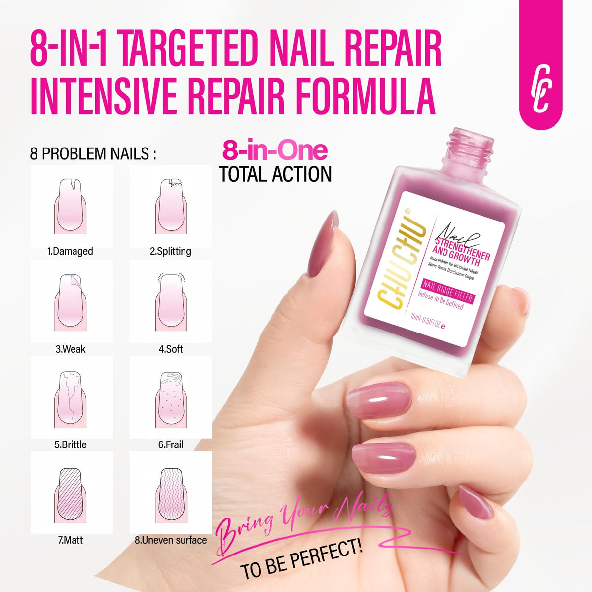 CHUCHU brush and cap detail demonstrating smooth application and precise control