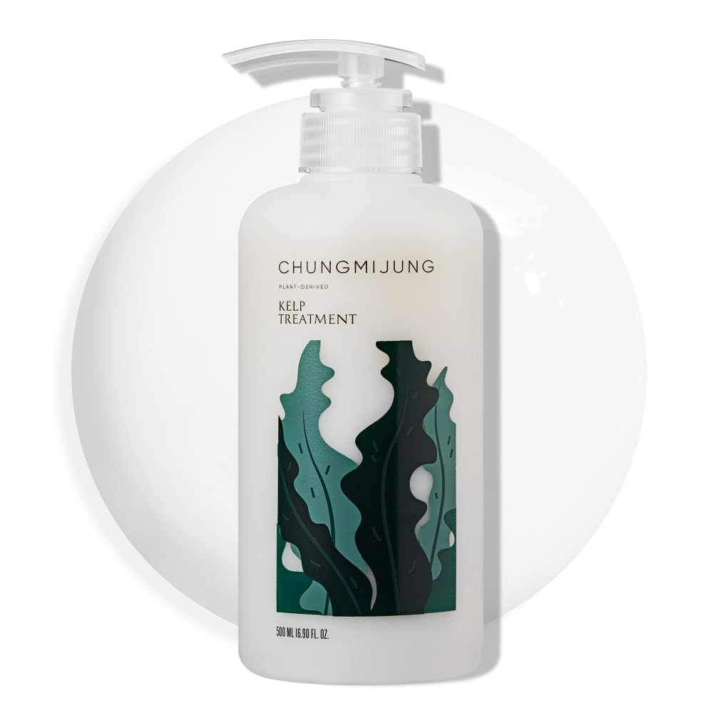 ChungMiJung front bottle view shows kelp conditioner and benefits