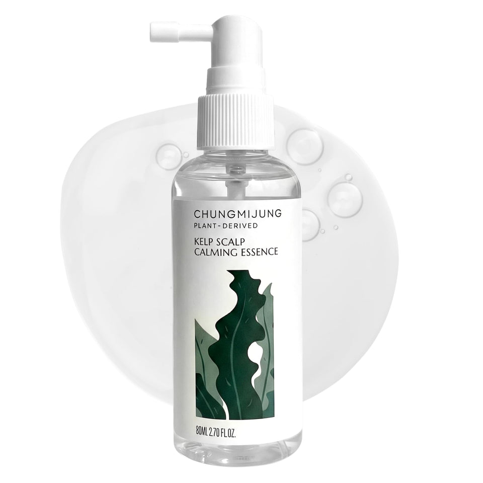 CHUNGMIJUNG front packaging showing kelp scalp spray and benefits