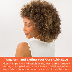 CIBU before and after hair comparison showing reduced frizz