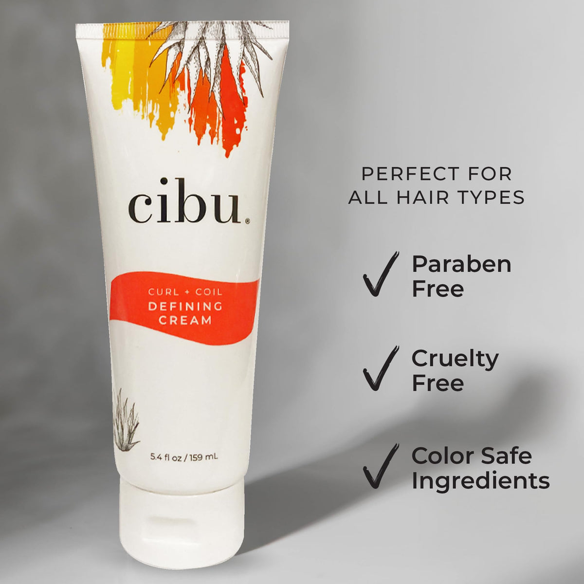 CIBU texture close-up of cream on fingers for easy application