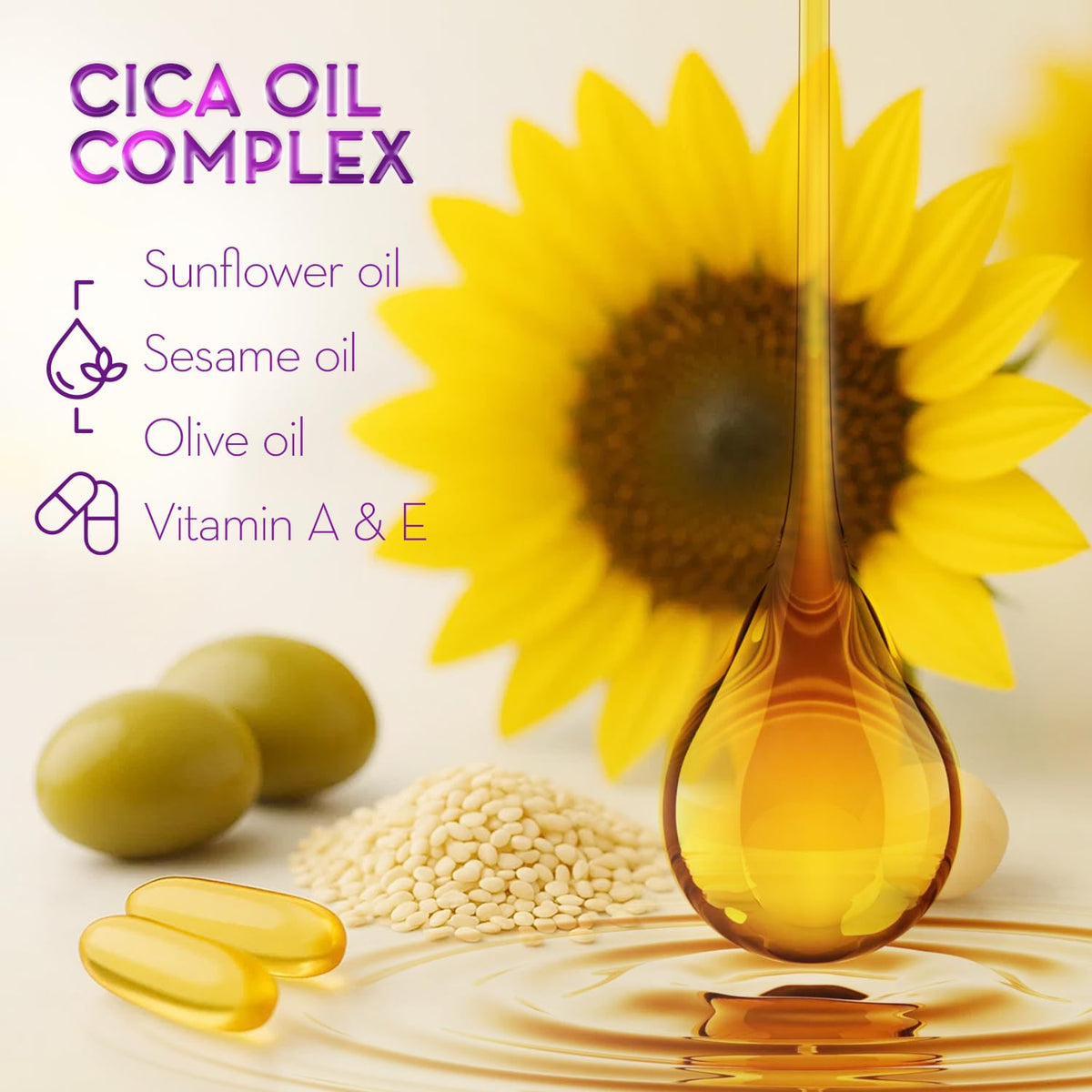 Cicatricure oil being massaged onto a pregnant belly for stretch care