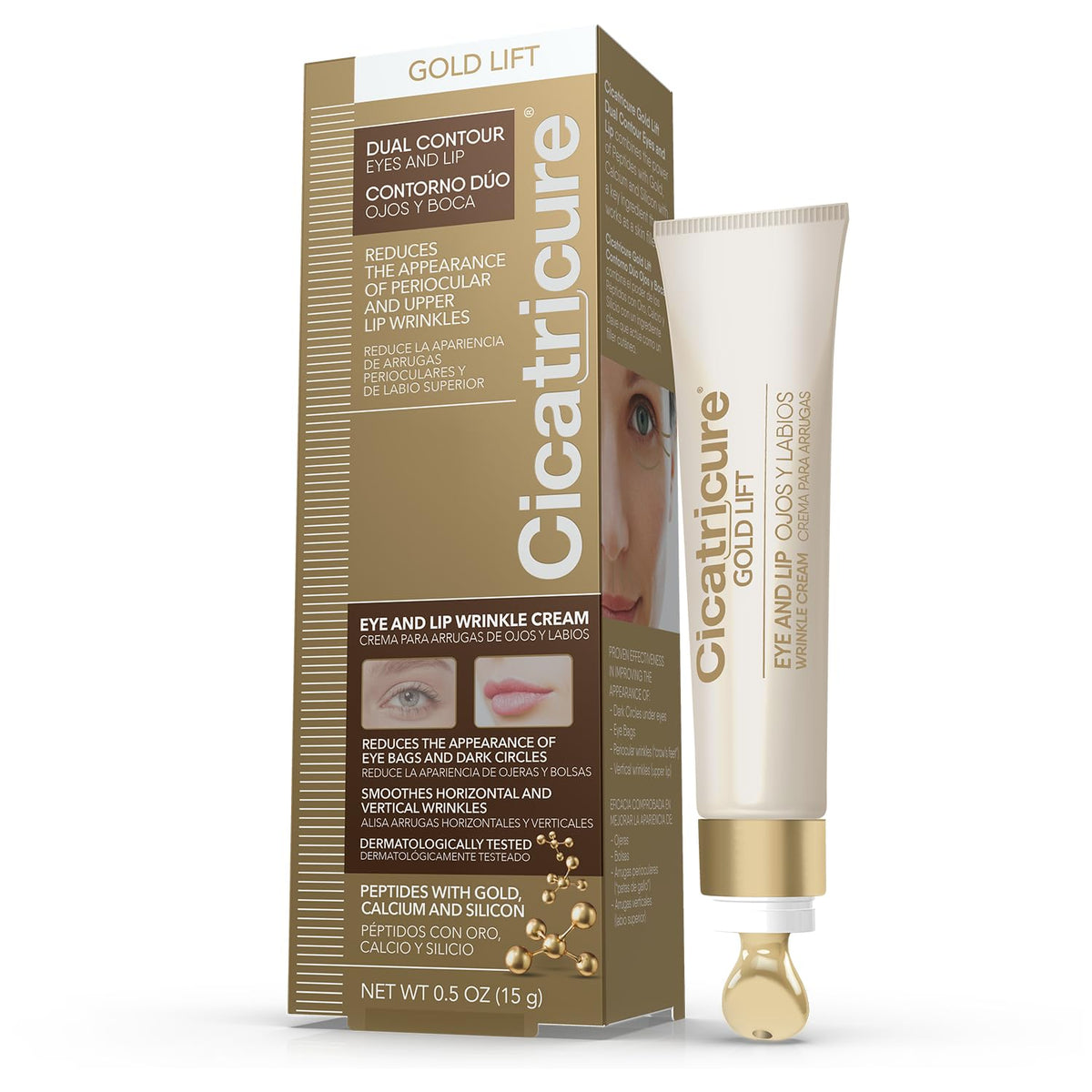 Cicatricure front packaging showing product and brand benefit