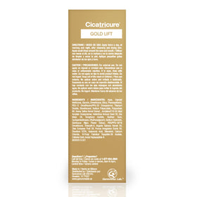 Cicatricure on bathroom vanity in routine setting promoting daily use benefit