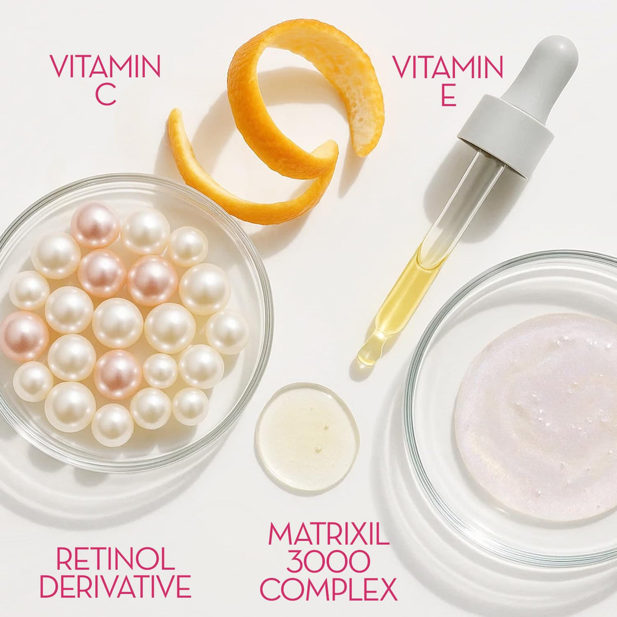 Cicatricure ingredients label focusing on peptides and antioxidant benefits