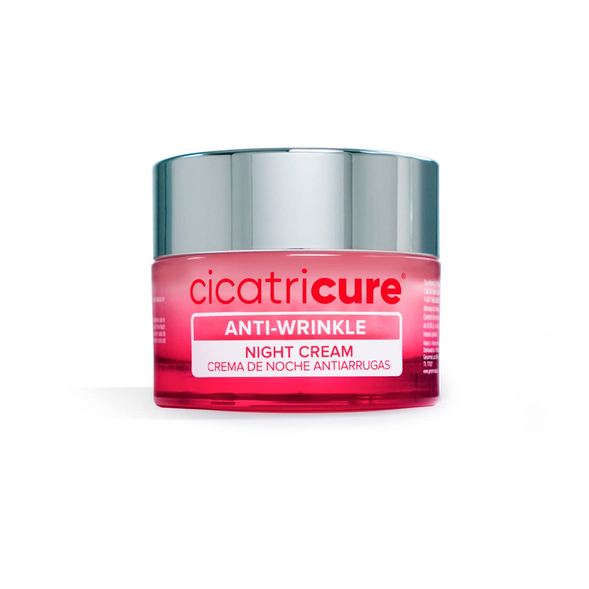 Cicatricure night cream front jar showing product and brand for restful hydration