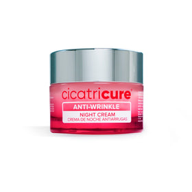 Cicatricure night cream front jar showing product and brand for restful hydration