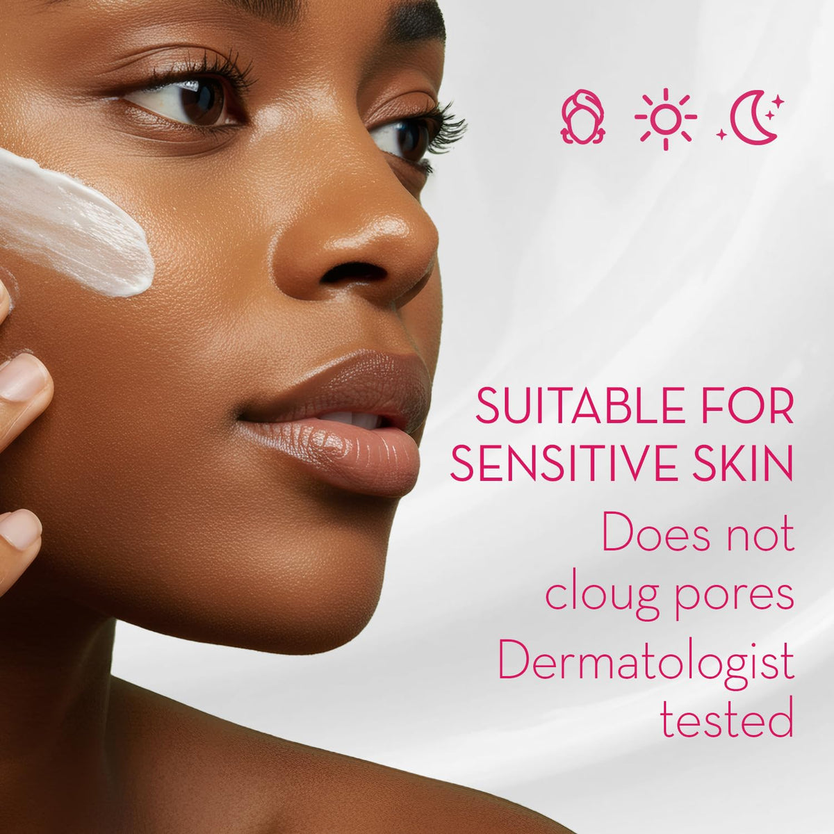 Cicatricure cream absorbed into skin showing non-greasy finish