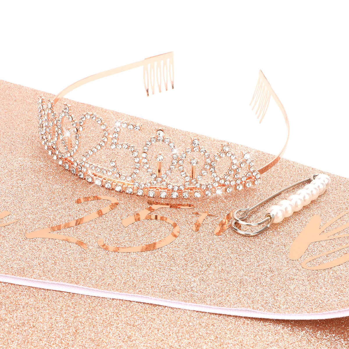 CIEHER party lifestyle setting with sash and tiara showcased in celebration