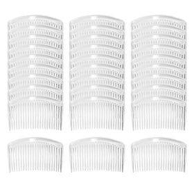 Cinaci clear combs front packaging showing 30-piece set and easy storage