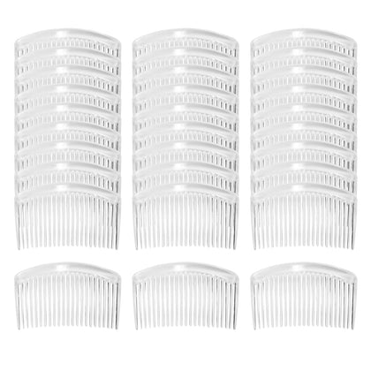 Cinaci clear combs front packaging showing 30-piece set and easy storage