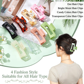 Cindeer clip holding a thick bun demonstrating secure hold for thick hair