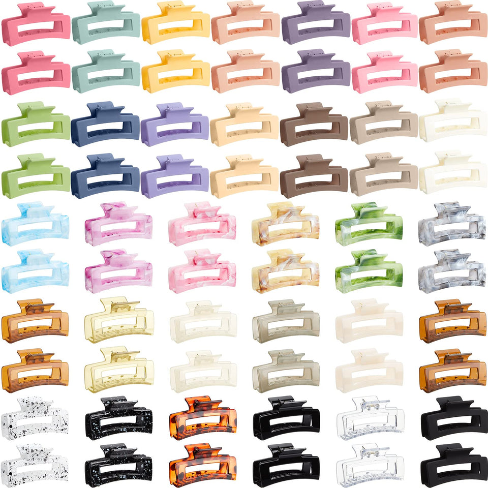 Cindeer front packaging showing 64 matte rectangle hair clips and bulk value