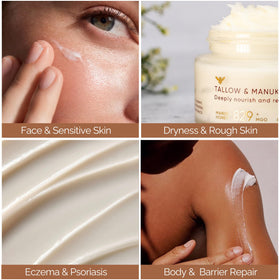 Cinder Brands face moisturizing demo showing gentle use on sensitive skin