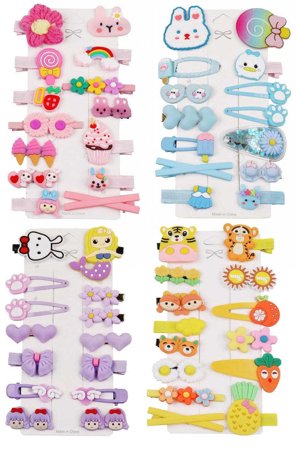 CISMARK front packaging showing 56 colorful hair clips and shapes, vibrant set benefit