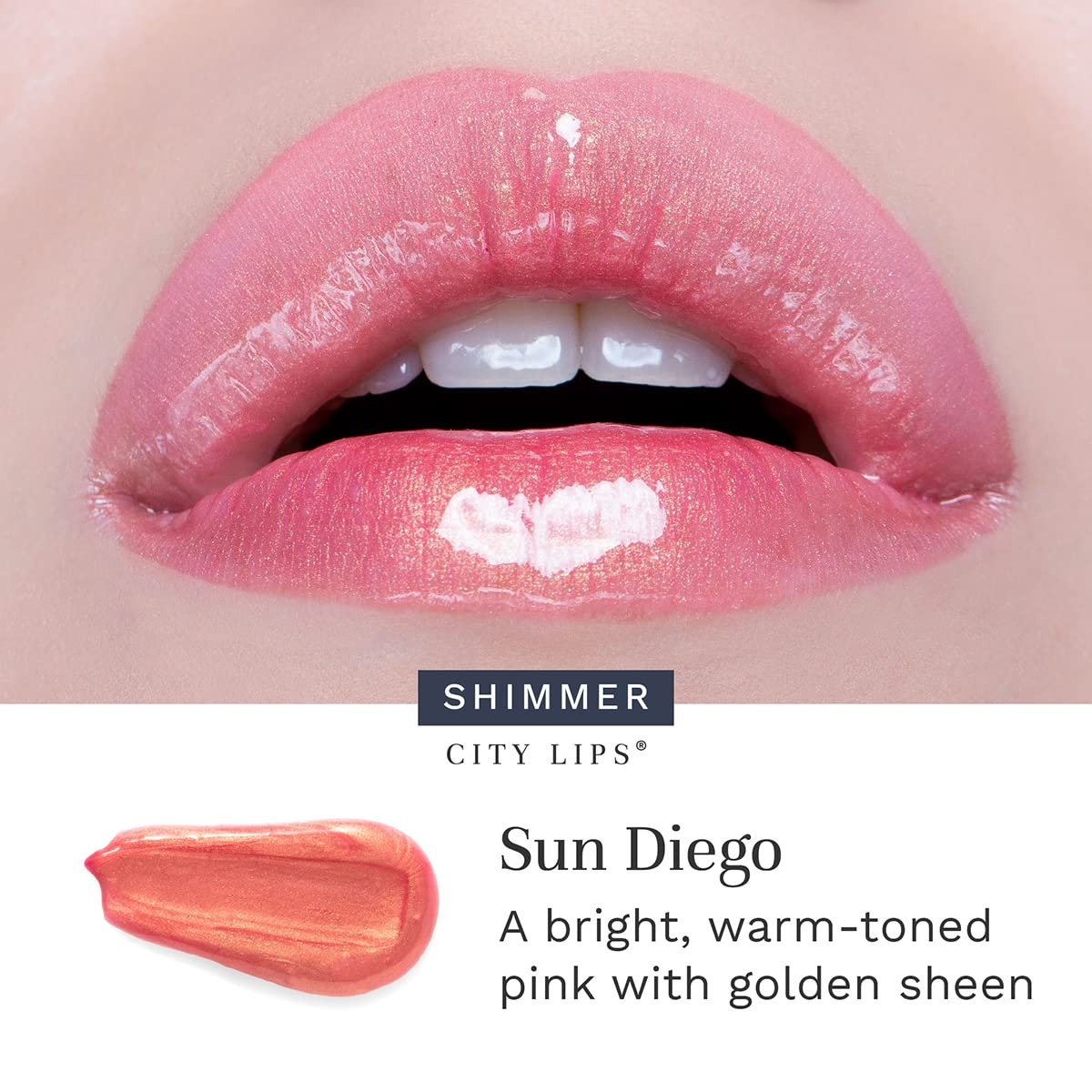 City Beauty City Lips before and after lips showing fuller-looking, smoother result