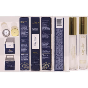 City Beauty City Lips worn outdoors in daytime makeup look enhancing shine benefit