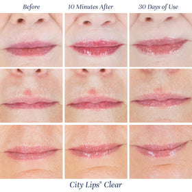 City Beauty City Lips next to everyday items for scale showing travel-friendly size