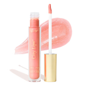 City Beauty front packaging showing South Peach gloss and high-shine finish benefit