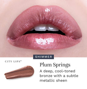 City Beauty City Lips ingredient label close-up showing peptide and oil benefits