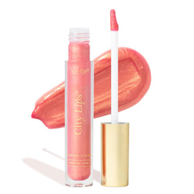 City Beauty City Lips front packaging showing Sun Diego gloss, high-shine finish benefit