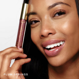 City Beauty City Lips texture swatch highlighting creamy hyaluronic hydration benefit
