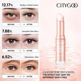 CITYGOO eye stick next to coin and phone showing compact 3g size for portability
