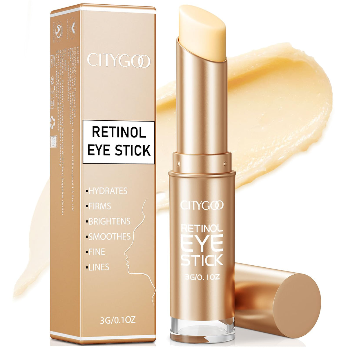 CITYGOO front packaging showing compact stick and premium gold edition benefits
