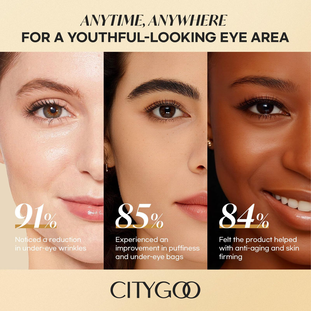 CITYGOO ingredient label focused on retinol hyaluronic acid and collagen benefits
