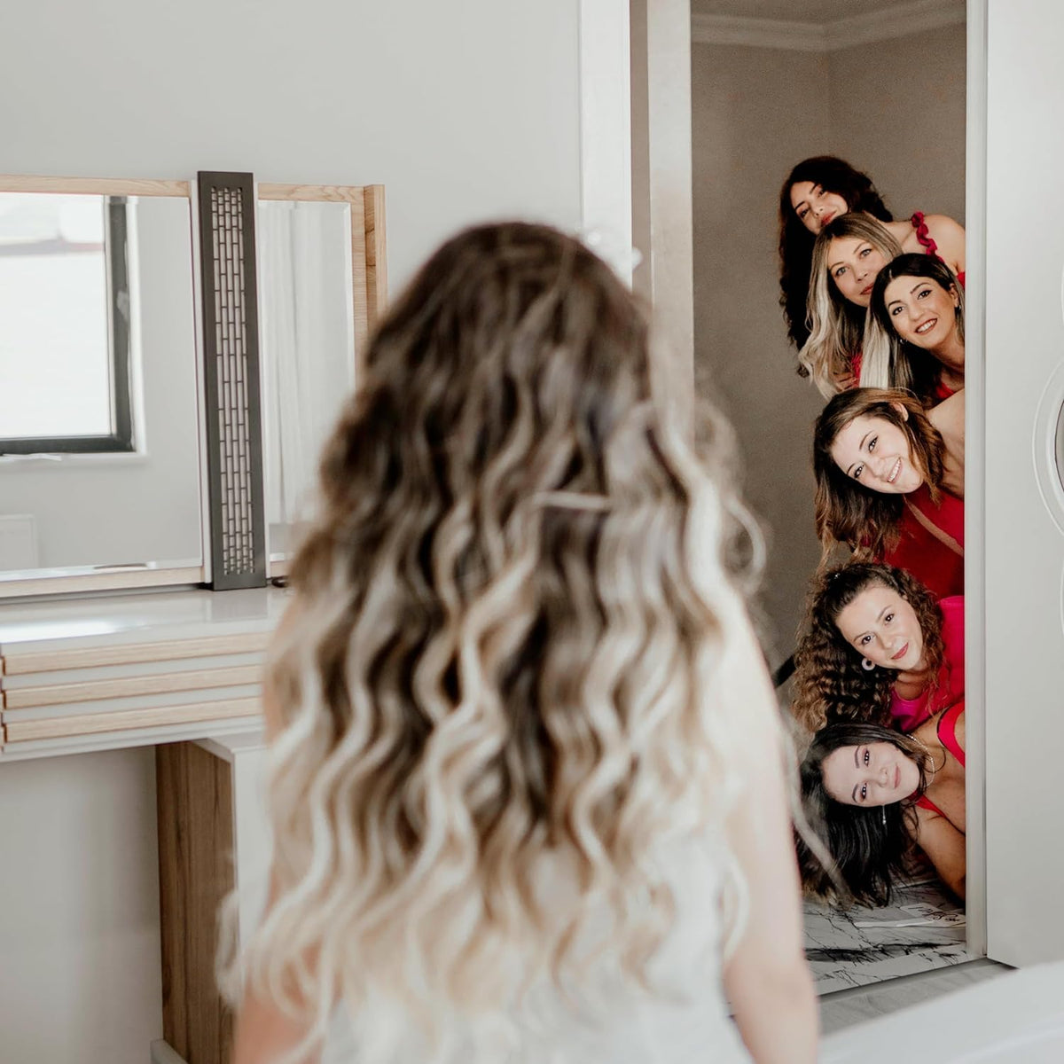 Ciulaiy bridal party getting-ready scene featuring accessories adding polished style