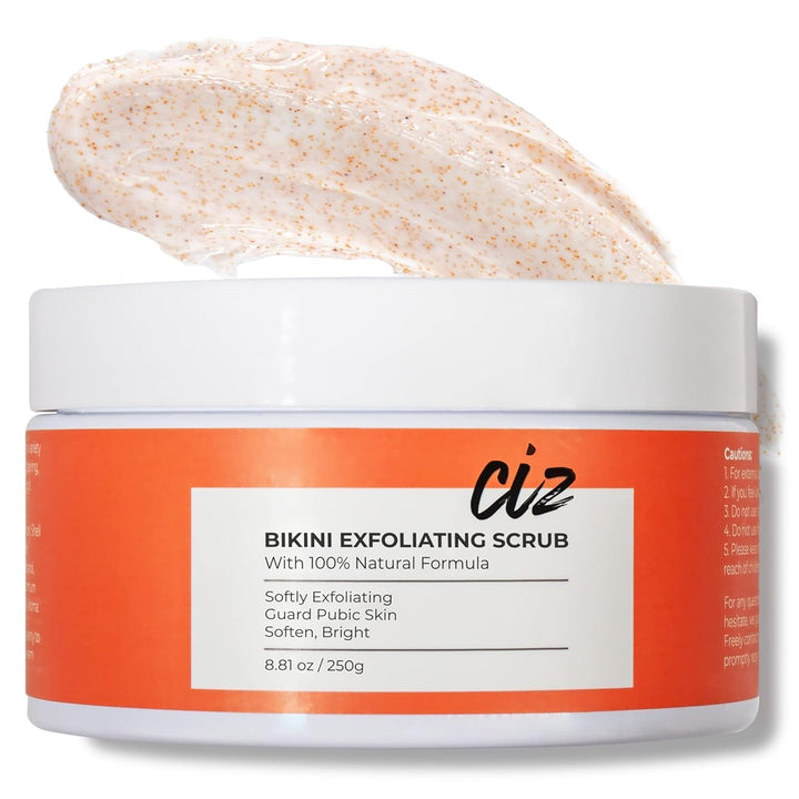 CIZ front packaging showing product and benefits for smoother bikini skin