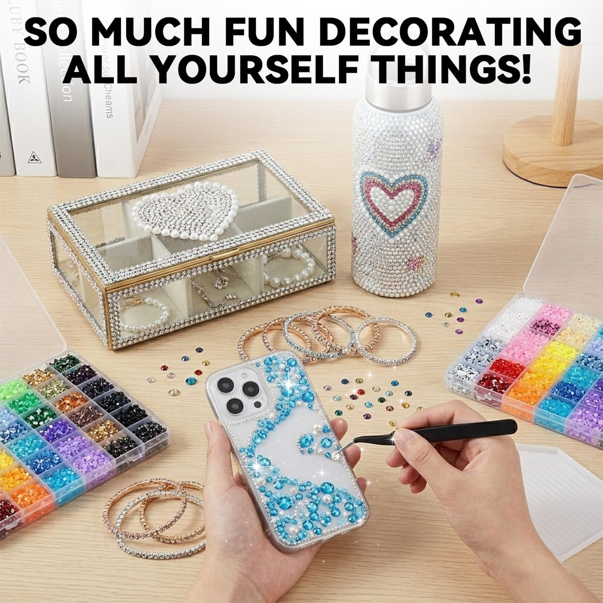 ClaBead sorting tray with organized colors for faster project setup