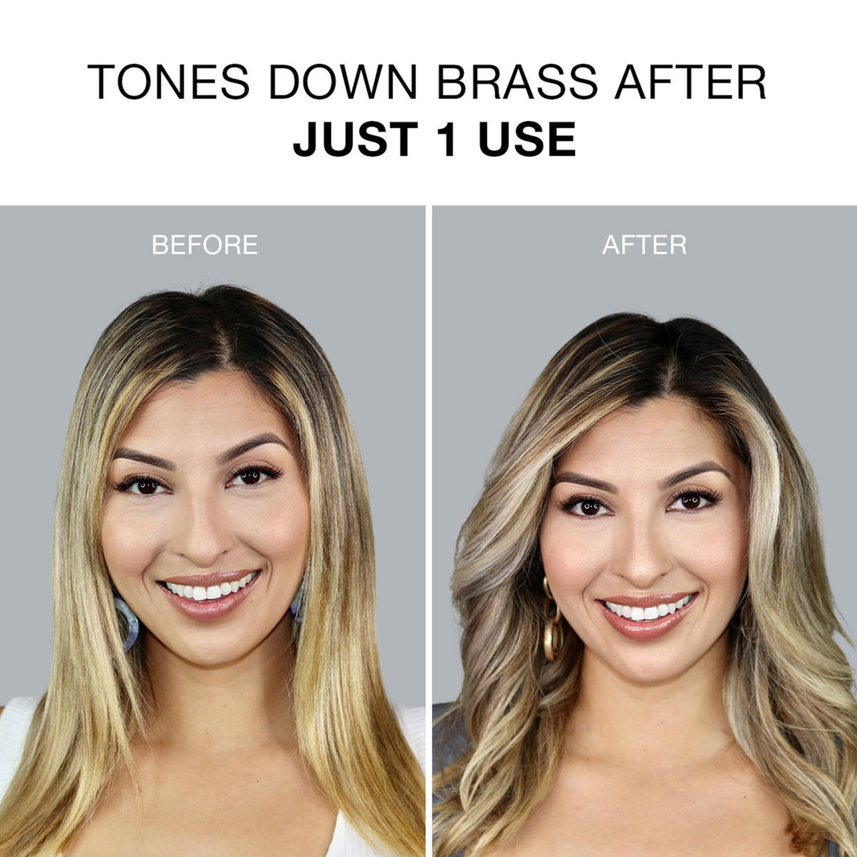 Clairol Professional applying conditioner to blonde hair for smoothing