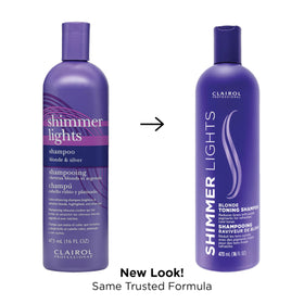 Clairol Professional shampoo pouring texture illustrating gentle cleansing