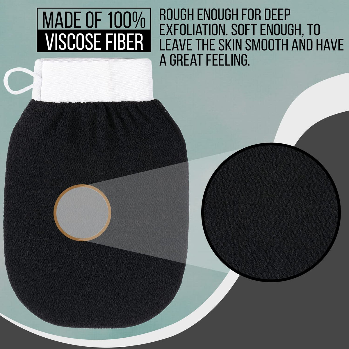 CLARIAL mitt held in hand to display scale and comfortable fit benefit