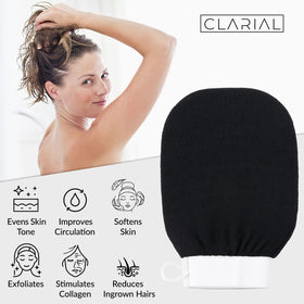CLARIAL microfiber texture detail demonstrating gentle yet effective exfoliation