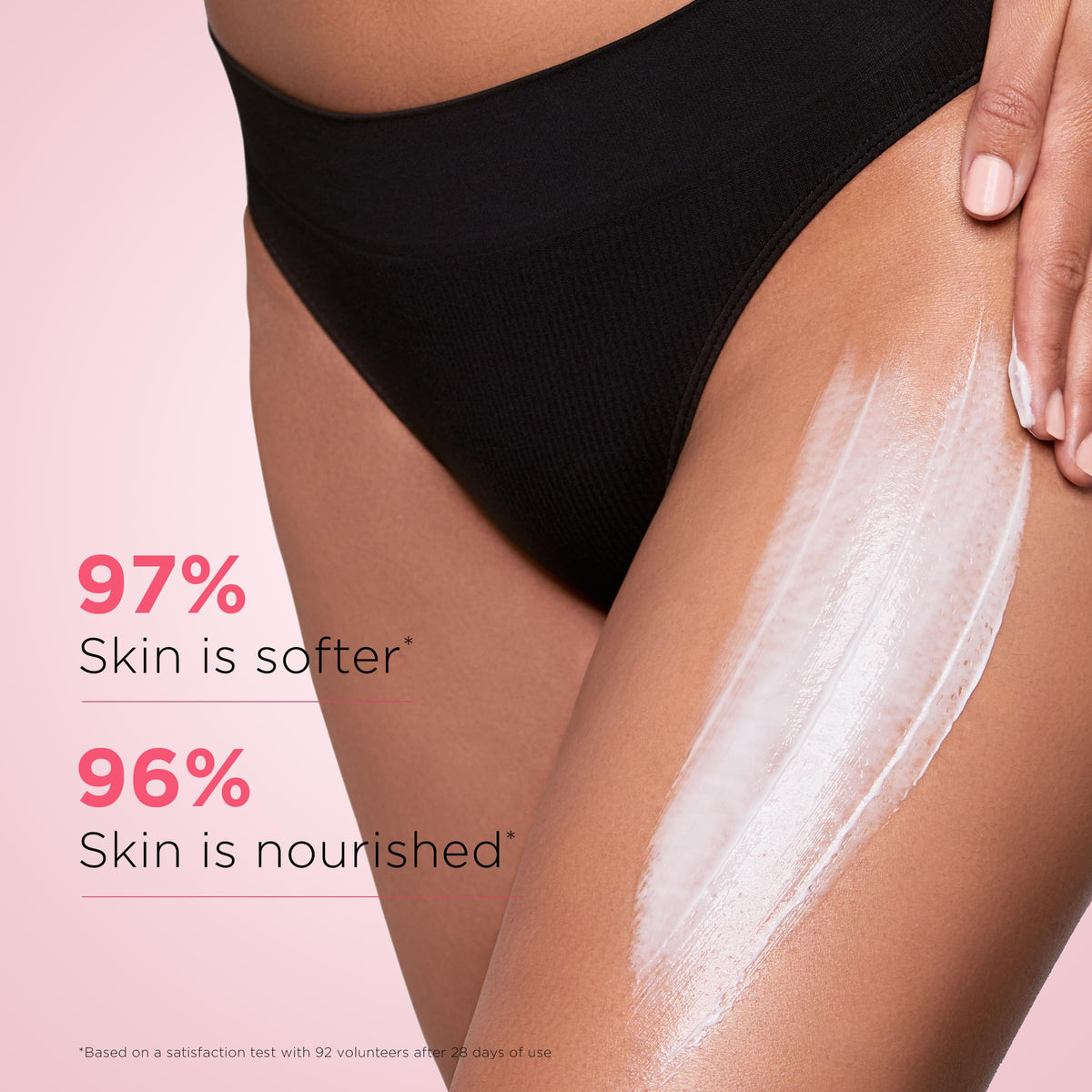 Clarins cream texture close-up illustrating rich, fast-absorbing nourishment