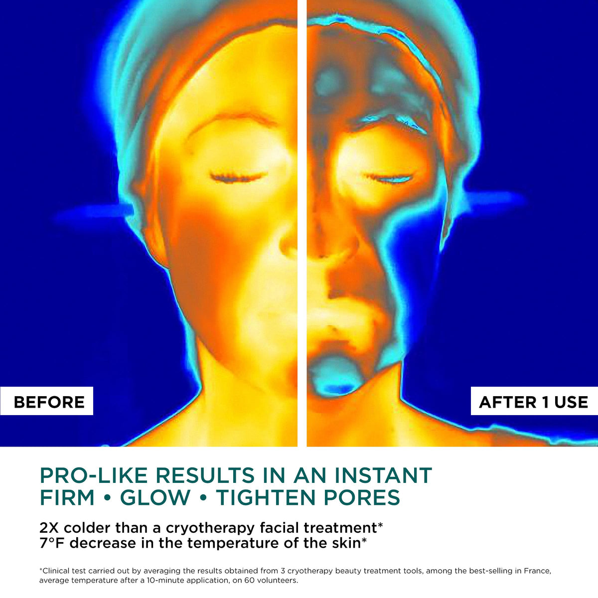 CLARINS step-by-step routine showing quick 10-minute treatment benefit