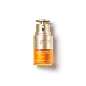 Clarins Double Serum Eye front packaging showing product and label, boosts confidence
