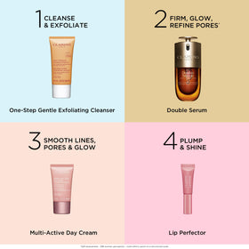 Clarins Double Serum pump detail delivering controlled dosage for efficient use