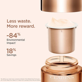 Clarins SPF representation graphic showing daily UVA/UVB protection benefit